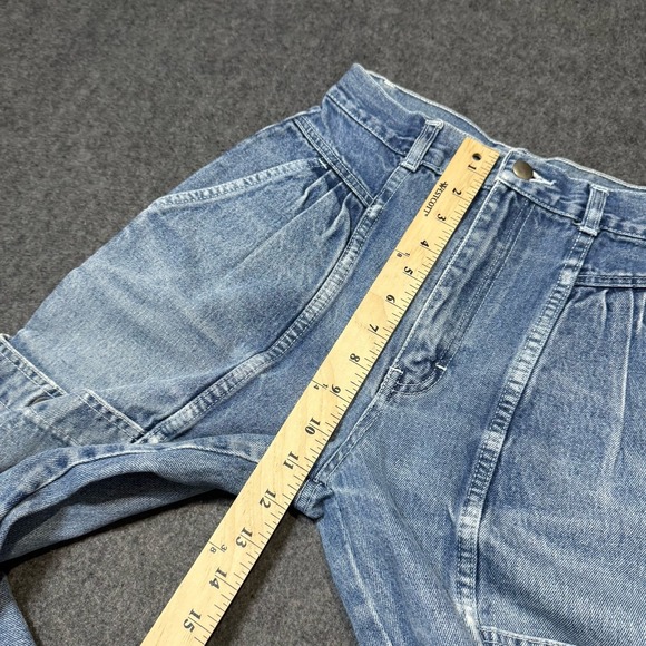 VTG 90s JCPenney Womens Utility Taper Jeans Size 6 (24x24.5) Distressed Grunge - Picture 9 of 11